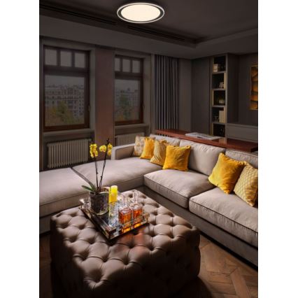Ledvance - Iluminação de teto LED ORBIS PEDERSON LED/24W/230V diâmetro 45 cm preto