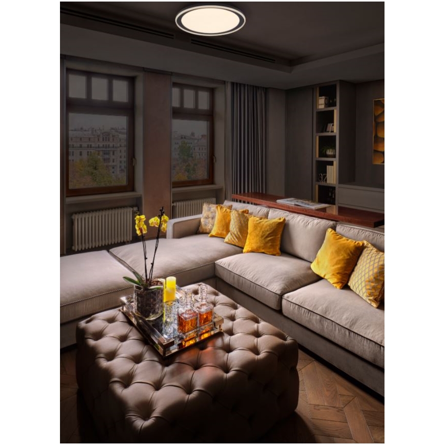 Ledvance - Iluminação de teto LED ORBIS PEDERSON LED/24W/230V diâmetro 45 cm preto