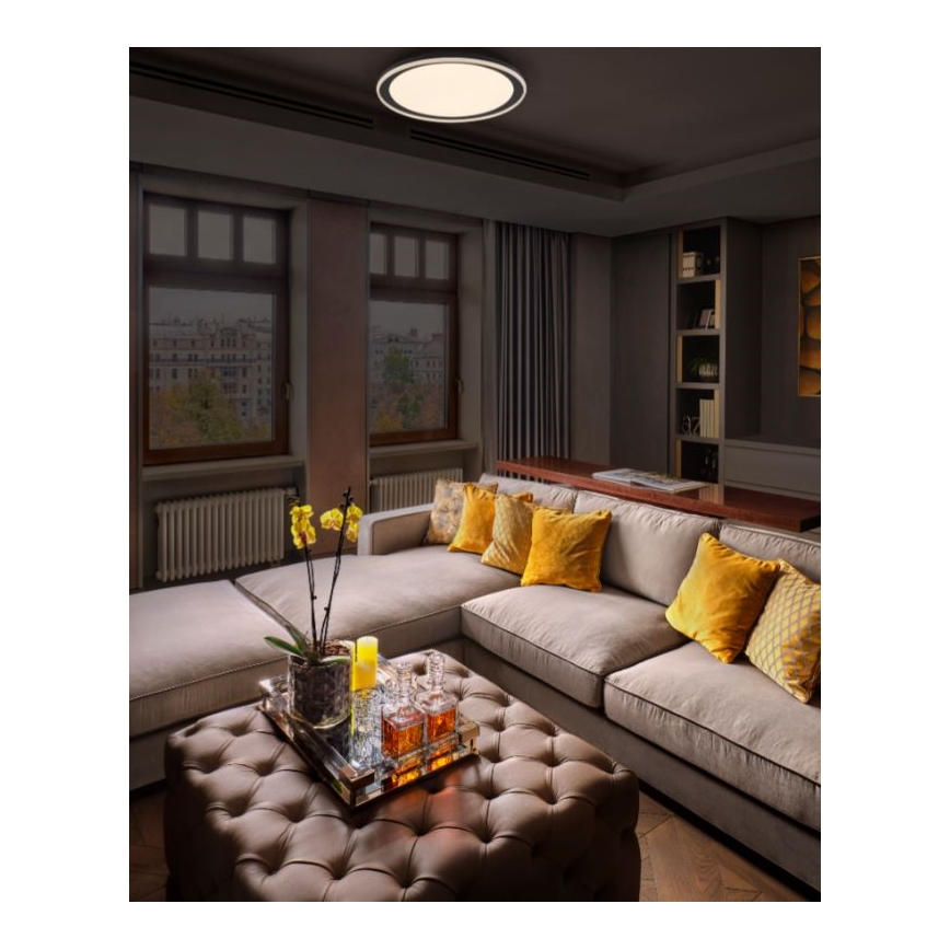 Ledvance - Iluminação de teto LED ORBIS PEDERSON LED/36W/230V diâmetro 55 cm preto