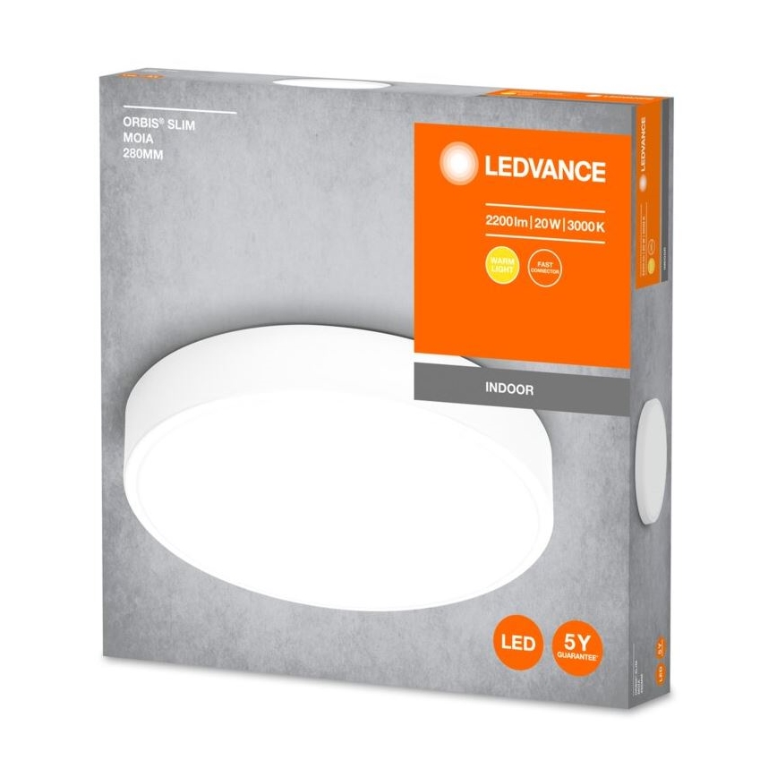 Ledvance - Iluminação de teto LED ORBIS SLIM LED/20W/230V branco