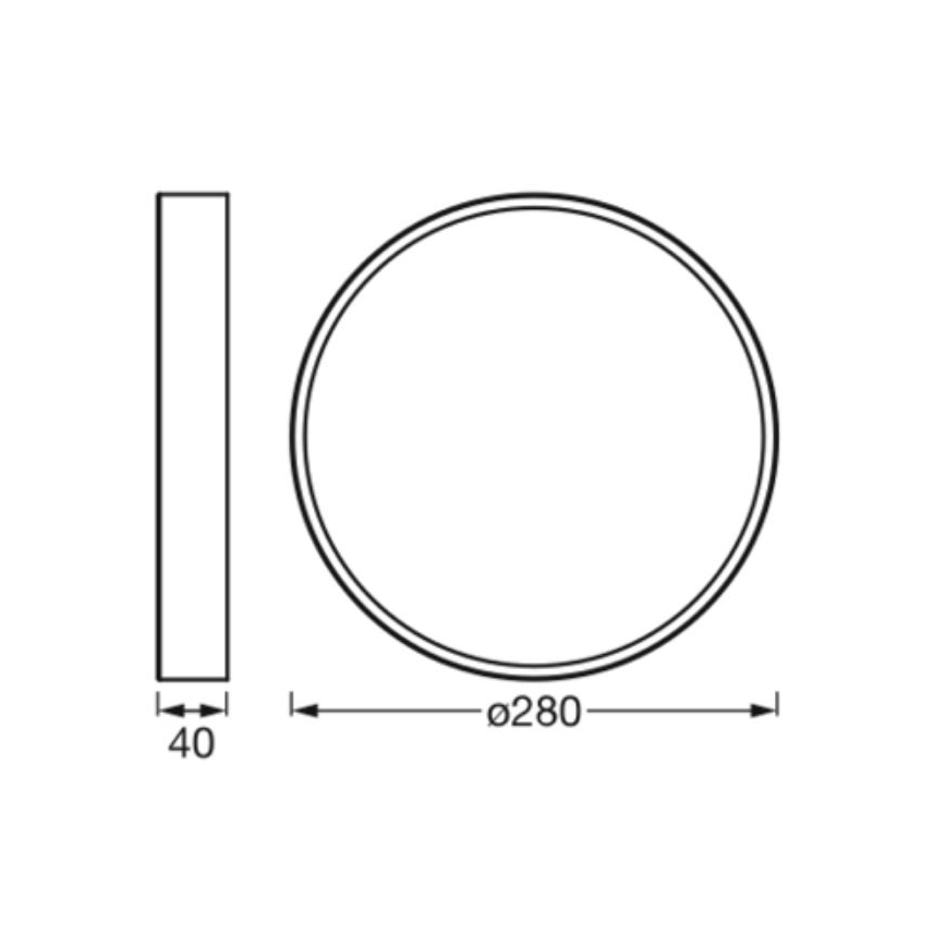 Ledvance - Iluminação de teto LED ORBIS SLIM LED/20W/230V branco