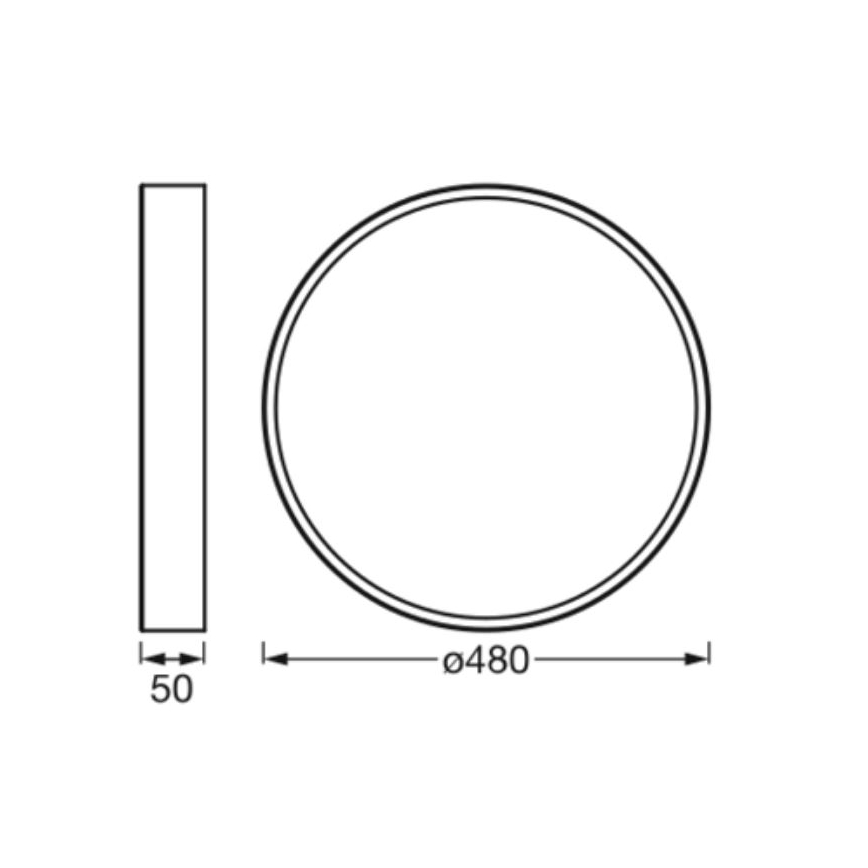 Ledvance - Iluminação de teto LED ORBIS SLIM LED/36W/230V branco