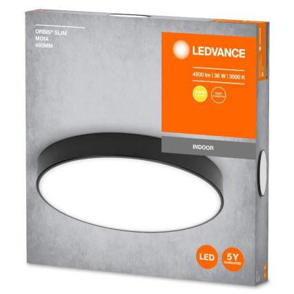 Ledvance - Iluminação de teto LED ORBIS SLIM LED/36W/230V preto