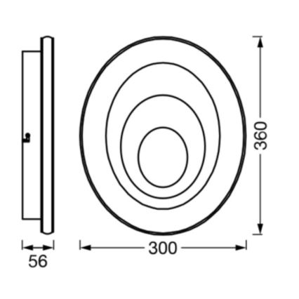 Ledvance - Iluminação de teto LED ORBIS SPIRAL LED/27W/230V