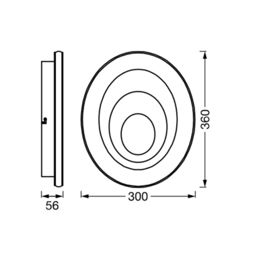 Ledvance - Iluminação de teto LED ORBIS SPIRAL LED/27W/230V
