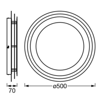 Ledvance - Iluminação de teto LED ORBIS SPIRAL LED/38W/230V