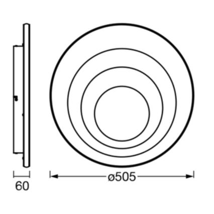 Ledvance - Iluminação de teto LED ORBIS SPIRAL LED/42W/230V