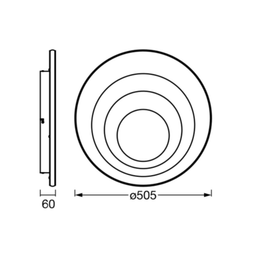 Ledvance - Iluminação de teto LED ORBIS SPIRAL LED/42W/230V
