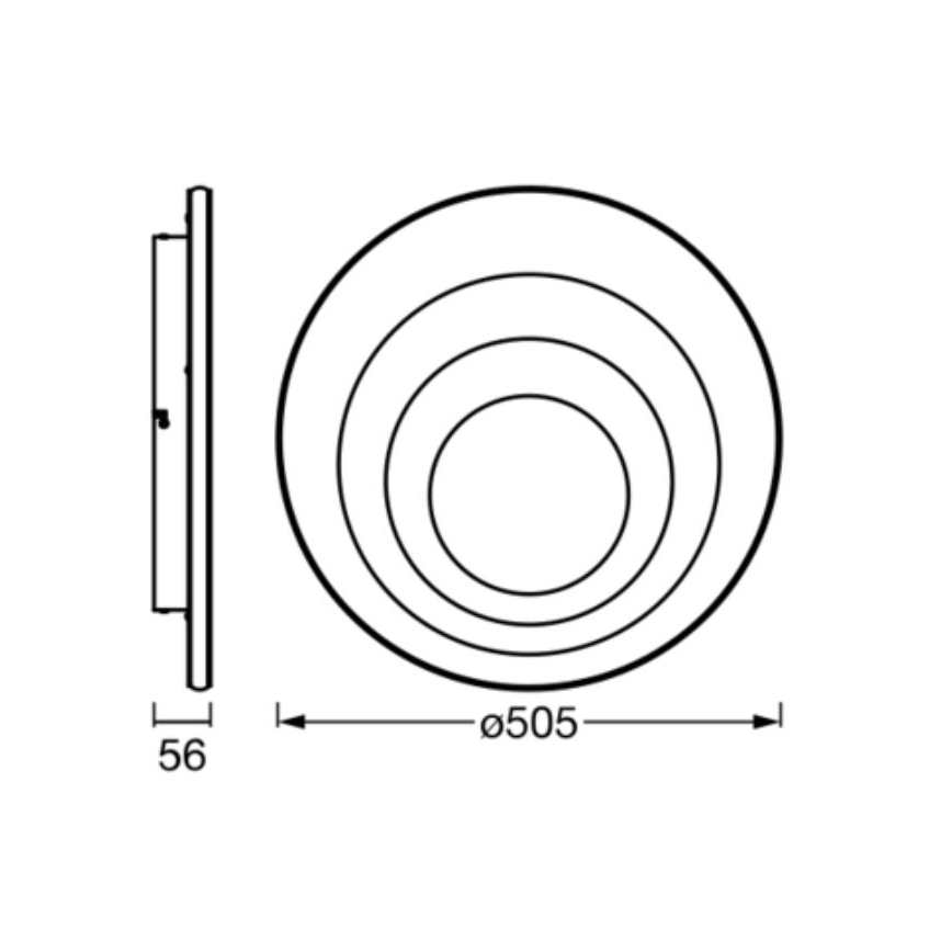 Ledvance - Iluminação de teto LED ORBIS SPIRAL LED/42W/230V