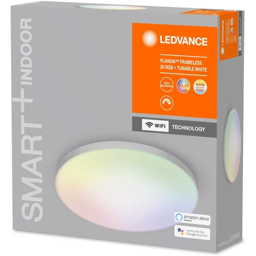 Ledvance - Iluminação LED RGB+TW com regulação SMART+ FRAMELESS LED/20W/230V 3000K-6500K