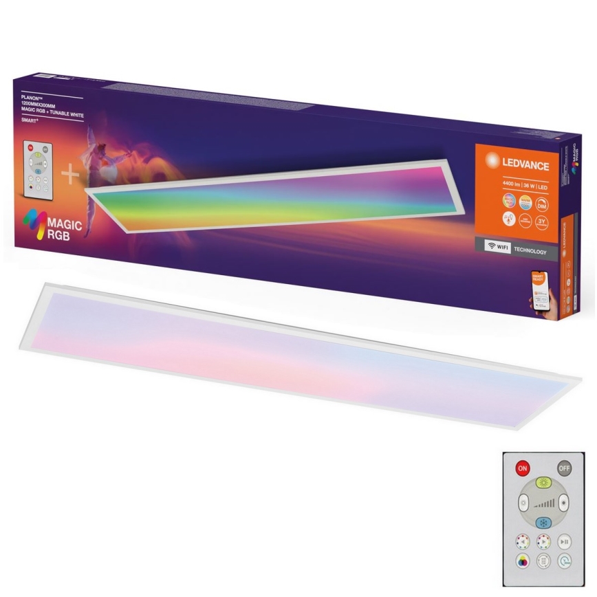 Ledvance - Iluminação de teto LED RGBW com regulação SMART+ MAGIC LED/36W/230V 2700-6500K Wi-Fi + comando