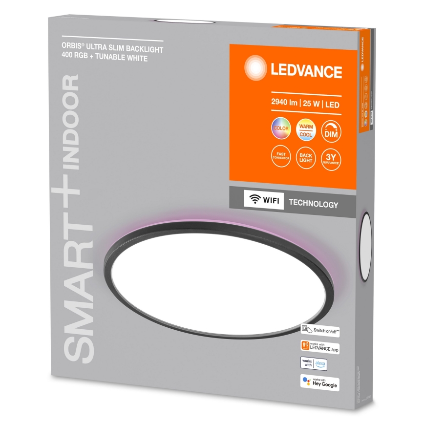 Ledvance - Iluminação de teto LED RGBW com regulação SMART+ ORBIS LED/25W/230V 2700-6500K Wi-Fi