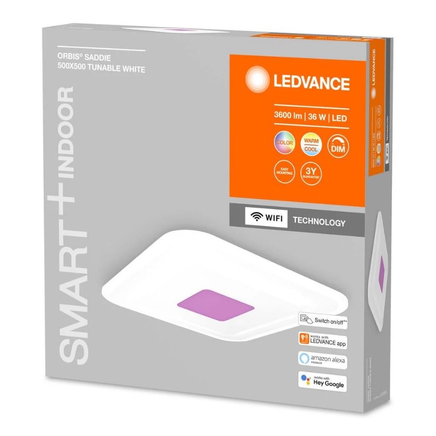 Ledvance - Iluminação de teto LED RGBW com regulação SMART+ ORBIS LED/32W/230V Wi-Fi