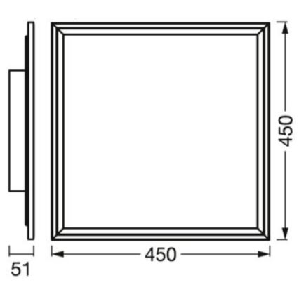 Ledvance- Iluminação de teto LED RGBW com regulação SMART+ PLANON LED/24W/230V 2700-6500K Wi-Fi