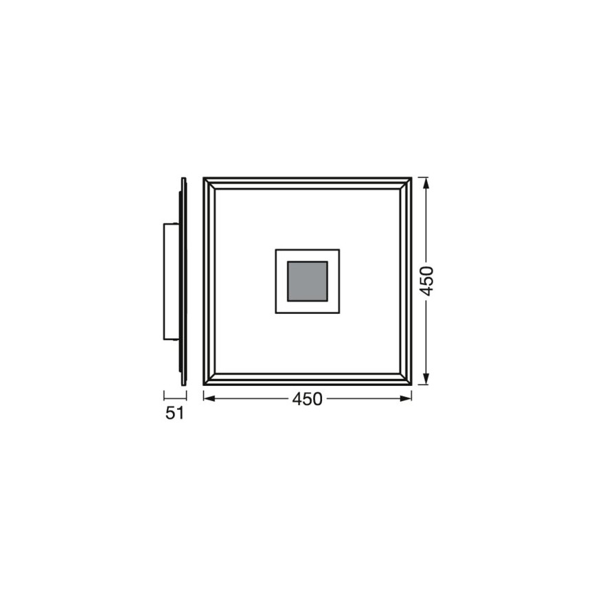 Ledvance- Iluminação de teto LED RGBW com regulação SMART+ PLANON LED/24W/230V 2700-6500K Wi-Fi