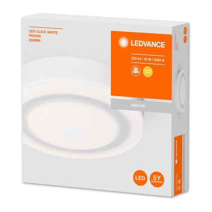 Ledvance - Iluminação de teto LED ROUND LED/15W/230V d. 20 cm