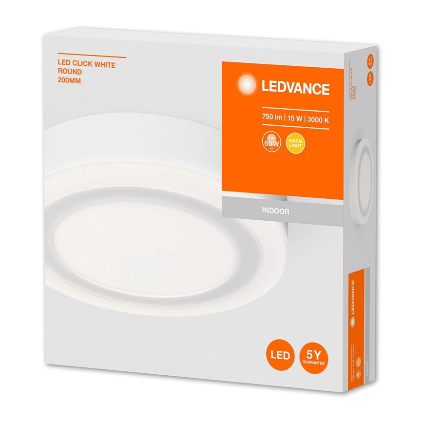 Ledvance - Iluminação de teto LED ROUND LED/15W/230V d. 20 cm
