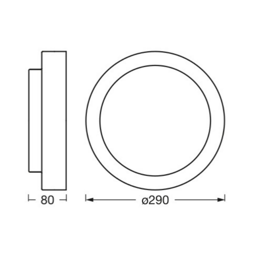 Ledvance - Iluminação de teto ORBIS MADRID 2xE27/10W/230V branco