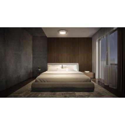 Ledvance - Iluminação de teto ORBIS MADRID 2xE27/10W/230V cromado mate