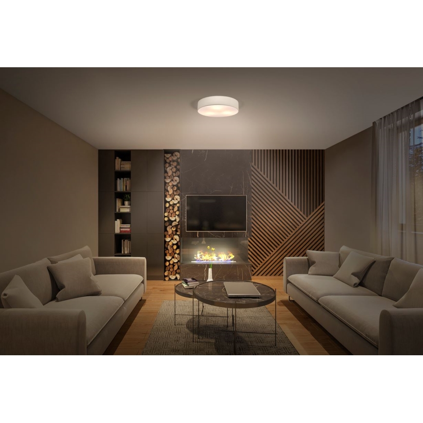 Ledvance - Iluminação de teto ORBIS PARIS 1xE27/25W/230V creme