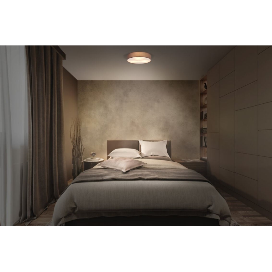 Ledvance - Iluminação de teto ORBIS PARIS 2xE27/25W/230V castanho