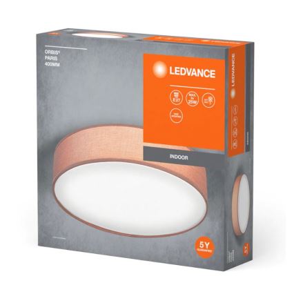 Ledvance - Iluminação de teto ORBIS PARIS 2xE27/25W/230V castanho