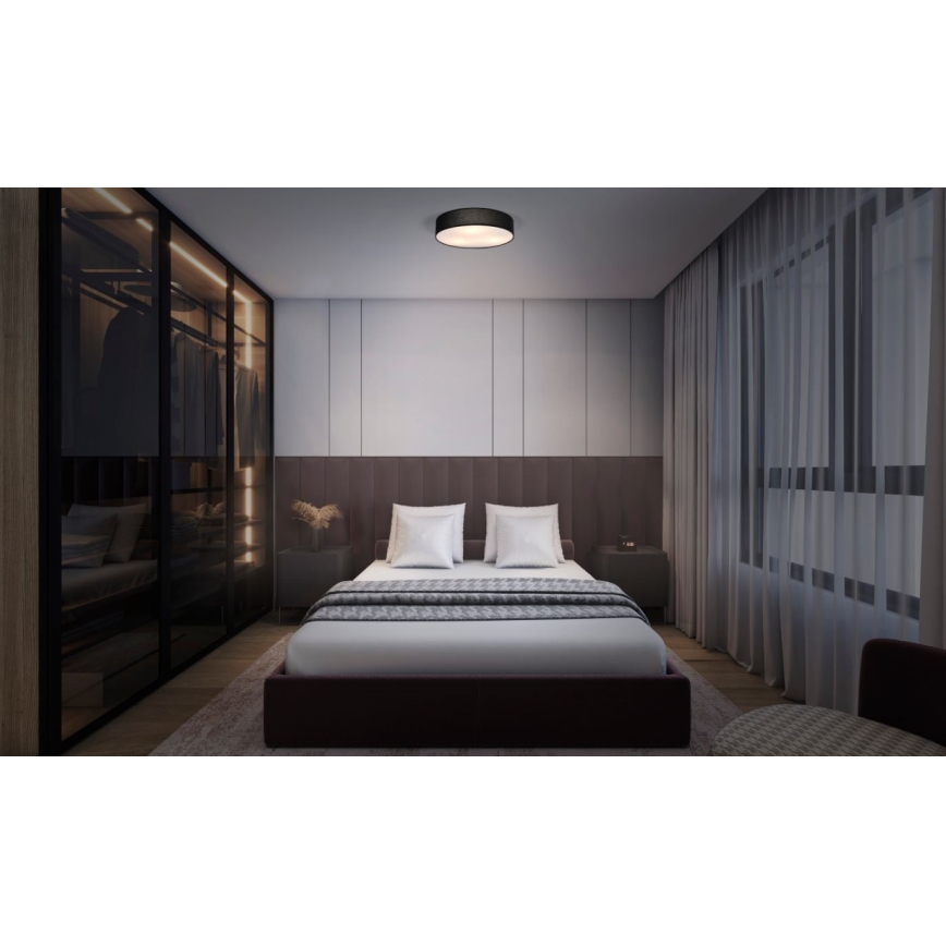 Ledvance - Iluminação de teto ORBIS PARIS 2xE27/25W/230V preto
