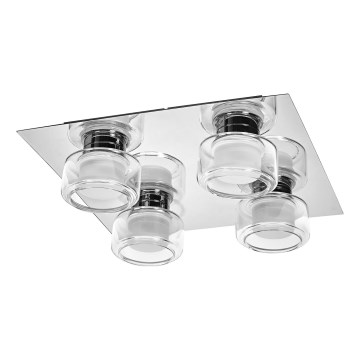 Ledvance - Iluminação de teto para casa de banho LED ORBIS FLAME 4xLED/5,5W/230V 3000/4000K IP44 cromado