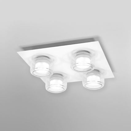 Ledvance - Iluminação de teto para casa de banho LED ORBIS FLAME 4xLED/5,5W/230V 3000/4000K IP44 branco