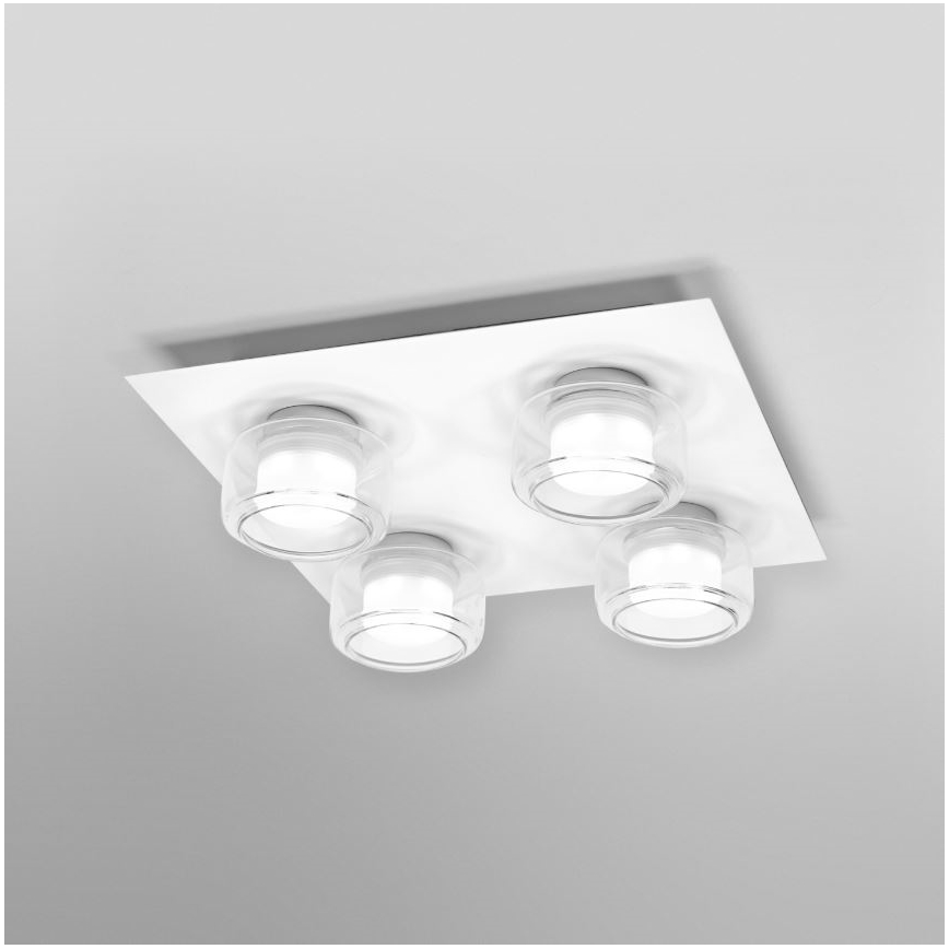 Ledvance - Iluminação de teto para casa de banho LED ORBIS FLAME 4xLED/5,5W/230V 3000/4000K IP44 branco