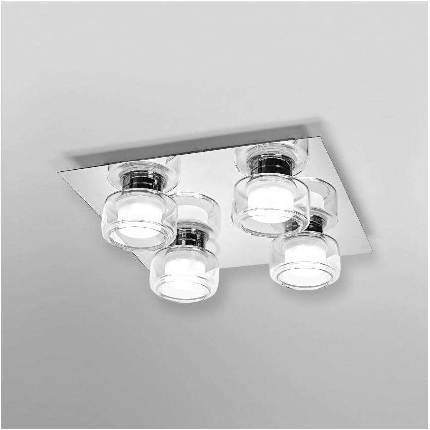 Ledvance - Iluminação de teto para casa de banho LED ORBIS FLAME 4xLED/5,5W/230V 3000/4000K IP44 cromado