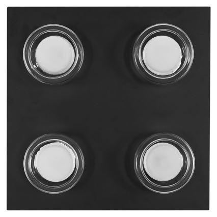 Ledvance - Iluminação de teto para casa de banho LED ORBIS FLAME 4xLED/5,5W/230V 3000/4000K IP44 preto