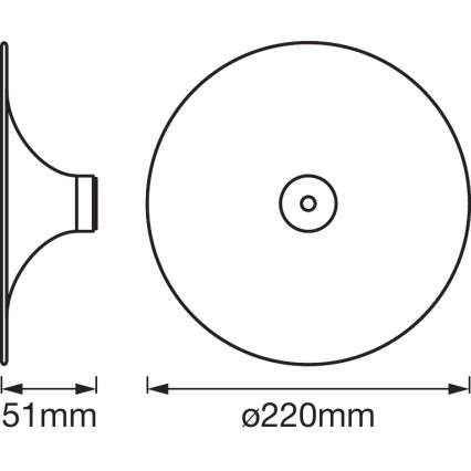Ledvance - Iluminação de teto SMART+ TIBEA 1xE27/60W/230V
