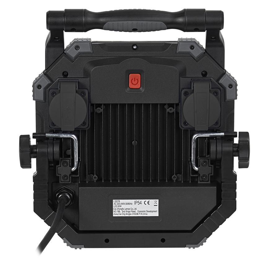 Ledvance - Iluminação de trabalho LED regulável com 2 tomadas WORKLIGHT VALUE LED/60W/230V IP54