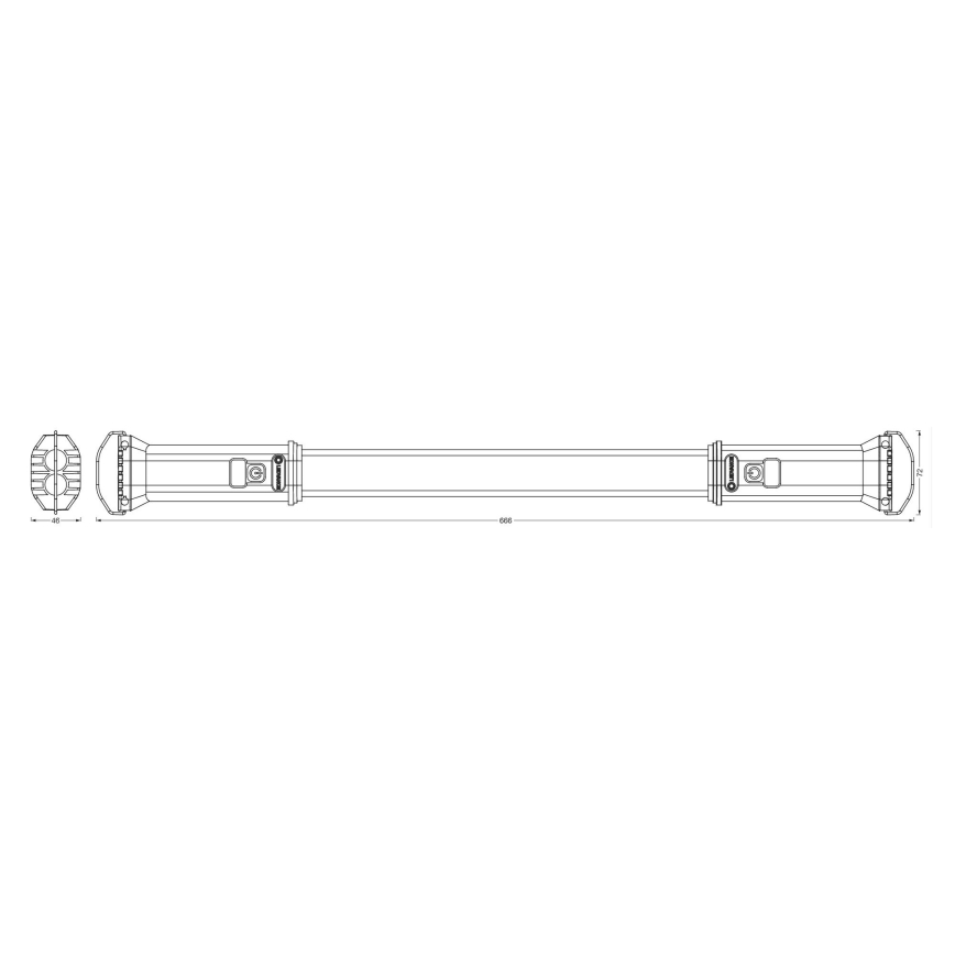 Ledvance - Iluminação de trabalho LED TUBE LED/10W/5V IP54