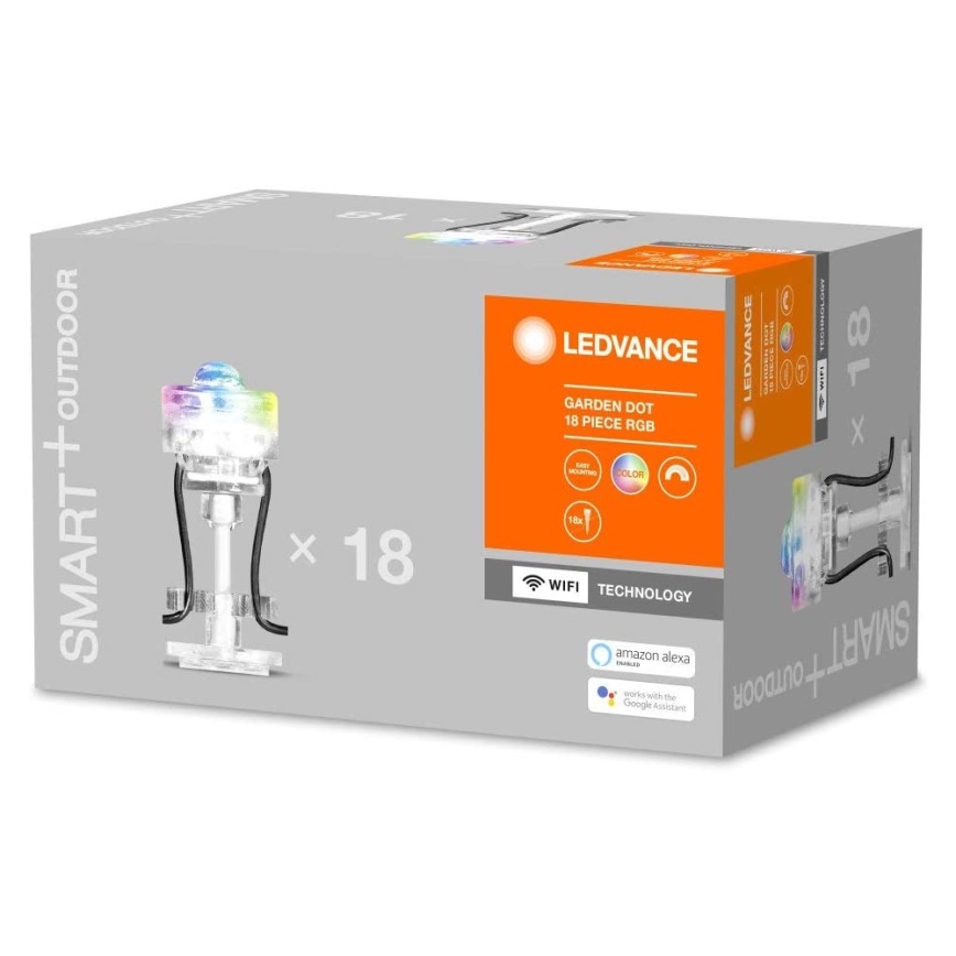 Ledvance - Iluminação decorativa exterior LED RGB SMART+ DOT 18xLED/4W/230V IP65 Wi-Fi
