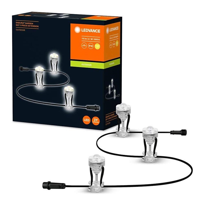 Ledvance - Iluminação decorativa exterior LED RGBW DOT 3xLED/0,7W/230V IP66