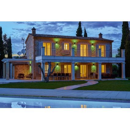Ledvance- Iluminação exterior LED RGB com regulação SMART+ ROTARY 2xLED/5W/230V IP44 Wi-Fi