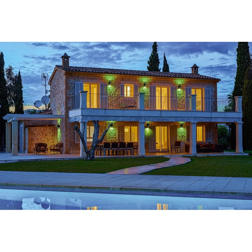 Ledvance- Iluminação exterior LED RGB com regulação SMART+ ROTARY 2xLED/5W/230V IP44 Wi-Fi