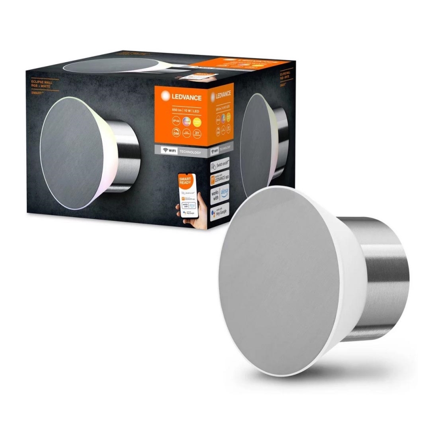 Ledvance- Iluminação exterior LED RGB com regulação SMART+ ECLIPSE LED/10W/230V IP44 Wi-Fi