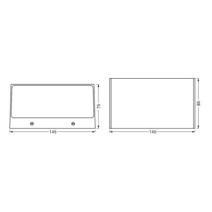 Ledvance - Iluminação de parede exterior LED RGBW com regulação BRICK LED/14W/230V Wi-Fi IP44