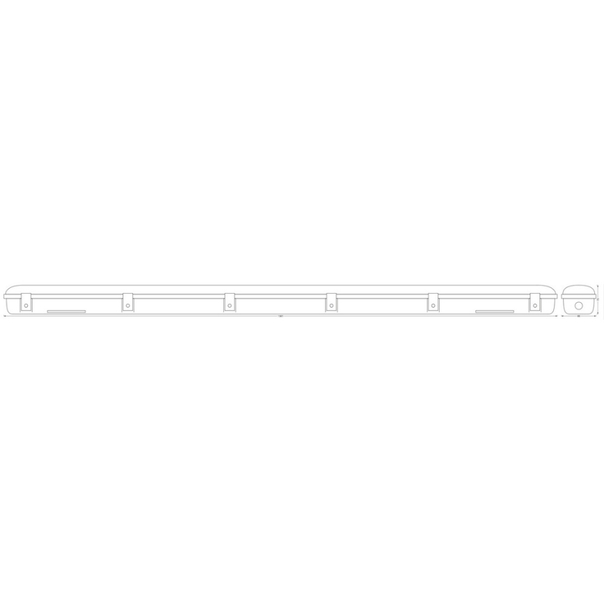 Ledvance - Iluminação industrial LED com sensor SUBMARINE 1xG13/19W/230V IP65