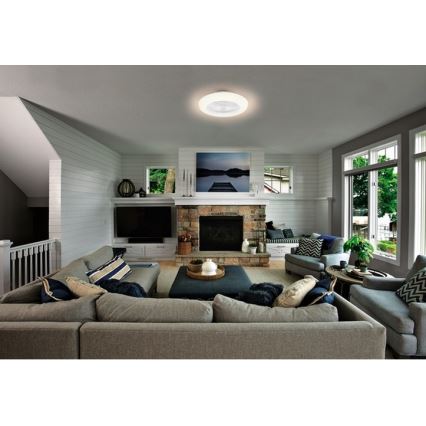 Ledvance - Iluminação LED com regulação e ventoinha SMART+ LED/35W/230V Wi-Fi 3000-6500K + controlo remoto