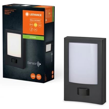 Ledvance - Iluminação LED de parede exterior com sensor ENDURA STYLE LED/13W/230V