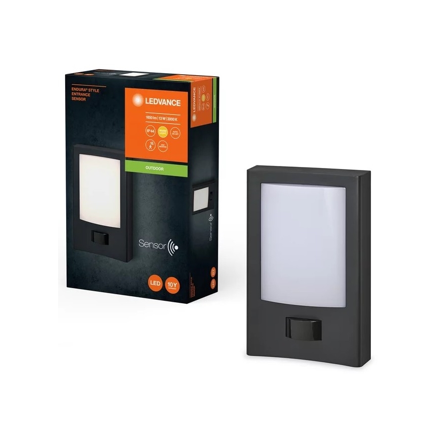 Ledvance - Iluminação LED de parede exterior com sensor ENDURA STYLE LED/13W/230V