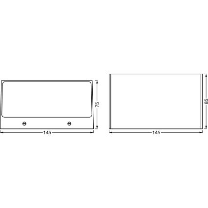 Ledvance - Iluminação de parede exterior LED RGBW com regulação SMART+ BRICK LED/14W/230V Wi-Fi IP44