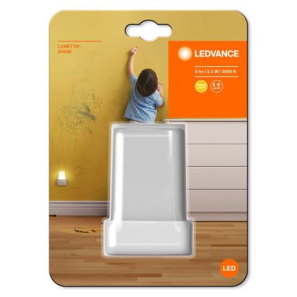 Ledvance - Iluminação noturna LED com sensor LUNETTA LED/0,28W/230V 3000K