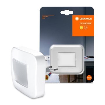 Ledvance - Iluminação noturna LED com sensor LUNETTA LED/0,2W/230V 3000K