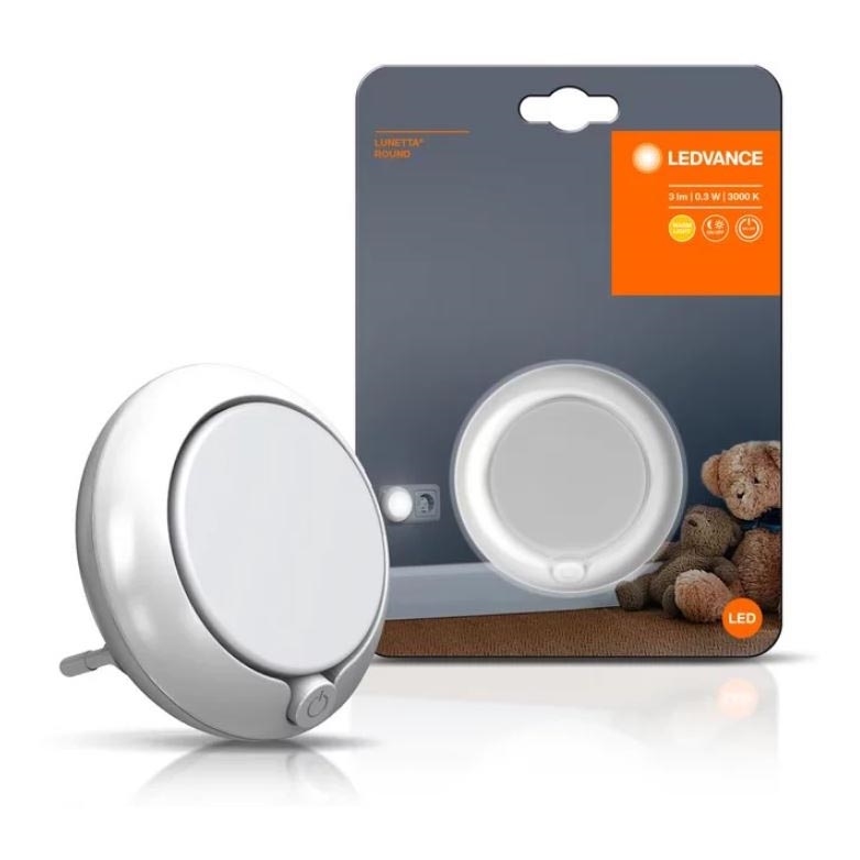 Ledvance - Iluminação noturna LED com sensor LUNETTA LED/0,3W/230V 3000K