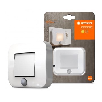 Ledvance - Iluminação noturna LED com sensor LUNETTA LED/0,7W/230V 3000K